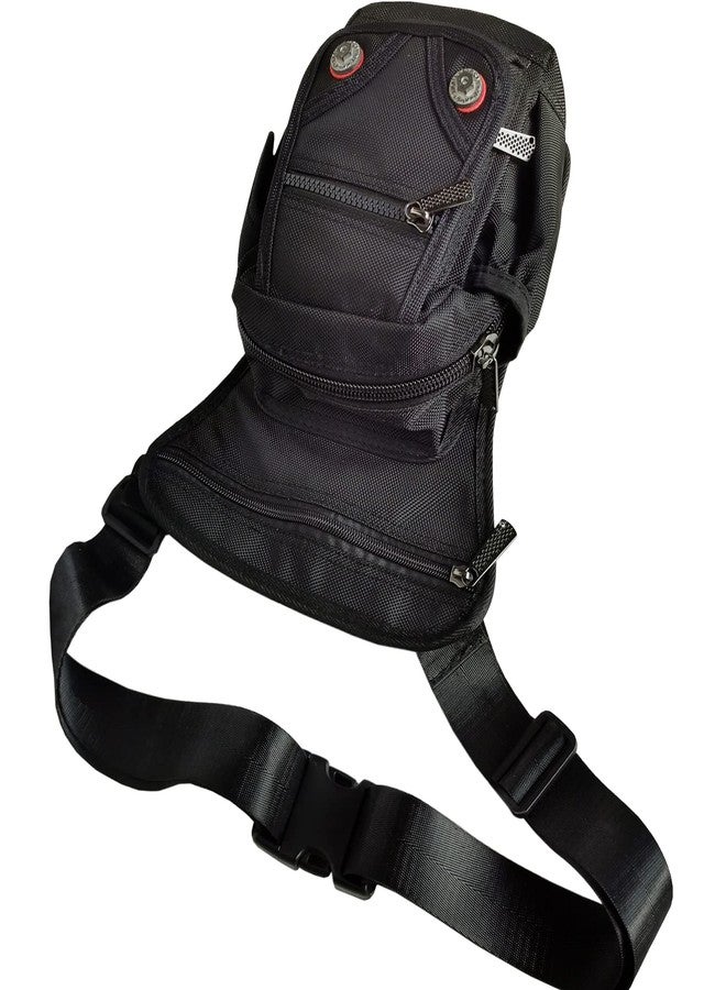 Innturt Nylon Leg Bag Thigh Leg Pouch Fanny Pack Tactical Bag Shoulder Messenger Black - Image 4